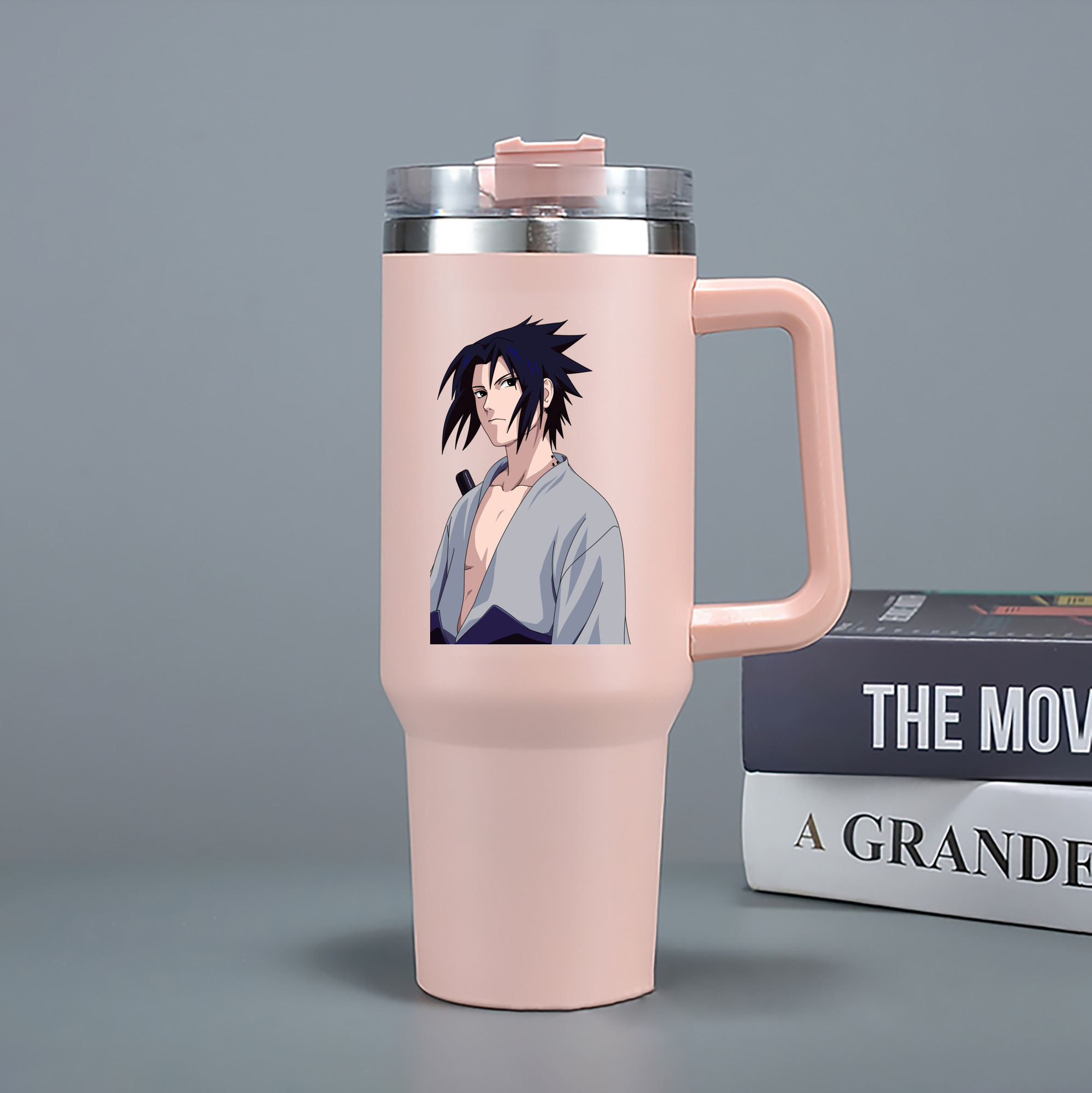 （画像用） NARUTO -ナルト- うちは サスケ Uchiha Sasuke 1200mL車用タンブラー（カラープリント）